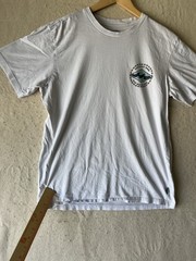 Billabong T Shirt Mens Medium White Wave Logo Quality Surf Beach See All pics