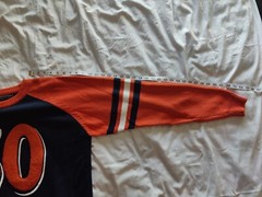 Delf Collection Baseball T.E.A.M. Orange Navy Blue Number 50 XL