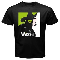 Wicked Broadway Musical Mens Black Graphic Tee Vintage Gift Size S To 4XL