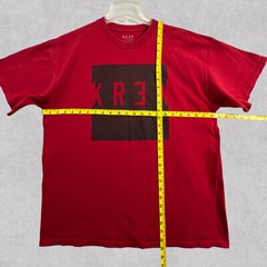 Krew Graphic T Shirt Men XL Red Skatebording Skate Short Sleeve Tee Cotton