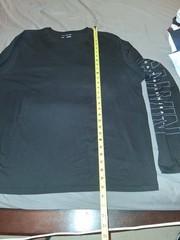 Calvin Klein Jeans Men’s Black XL Long Sleeve Crew Neck Logo Graphic T-Shirt