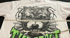VTG Y2K Big Tiger “Tha Beast” Pitbull Barbed Wire Spiked Collar Men’s Shirt 3XLT