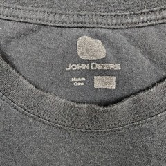 John Deere Shirt Mens 2XL Black Power To The Farmer Tractor Farming Graphic Tee