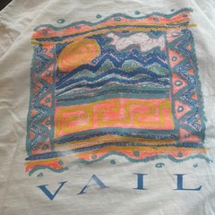 Vail Graphic Hanes Beefy-T Vintage Cotton T-Shirt XL