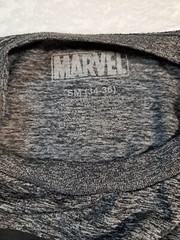 Dri-Fit Marvel Punisher Men S 34-36 Pullover Gray T-Shirt Crew-Neck Long Sleeve