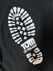 Tom of Finland Men’s Black Graphic Print Logo Tank Top Scoop Neck Sleeveless XL