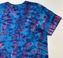 Gildan Handmade Tie Dye Unisex Adult T-Shirt Large Retro Razzle Dazzle Tee NEW