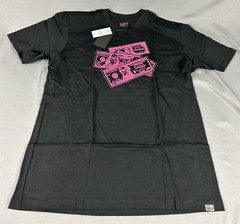 Swag Golf Tee T-Shirt Waving Bills Graphic Print Medium Black 100% Cotton $98