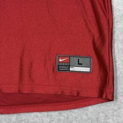 Vintage Nike Shirt Mens Large Shiny Dazzle Warm Up Jersey Team Sports Y2K Red