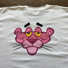 Vintage 2004 Mens XL White Pink Panther PCBC California Gildan Cartoon Tee