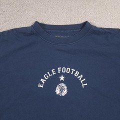 American Eagle Outfitters Shirt Mens Large Blue Eagle Football 9 Tee Long Sleeve