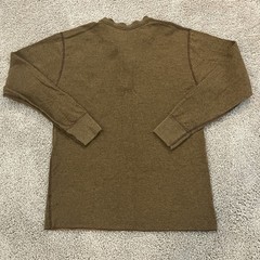 LL Bean River Driver Henley Shirt Sweater Long Sleeve Brown Mens Sz MEDIUM TALL