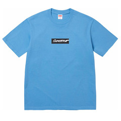 NWT Supreme SS24 Futura Box Logo Crewneck T-Shirt Brt Blue Tee Men’s M AUTHENTIC
