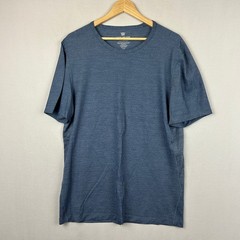 Mack Weldon Airknitx Crew Neck Short Sleeve Shirt Blue Men’s Size XL