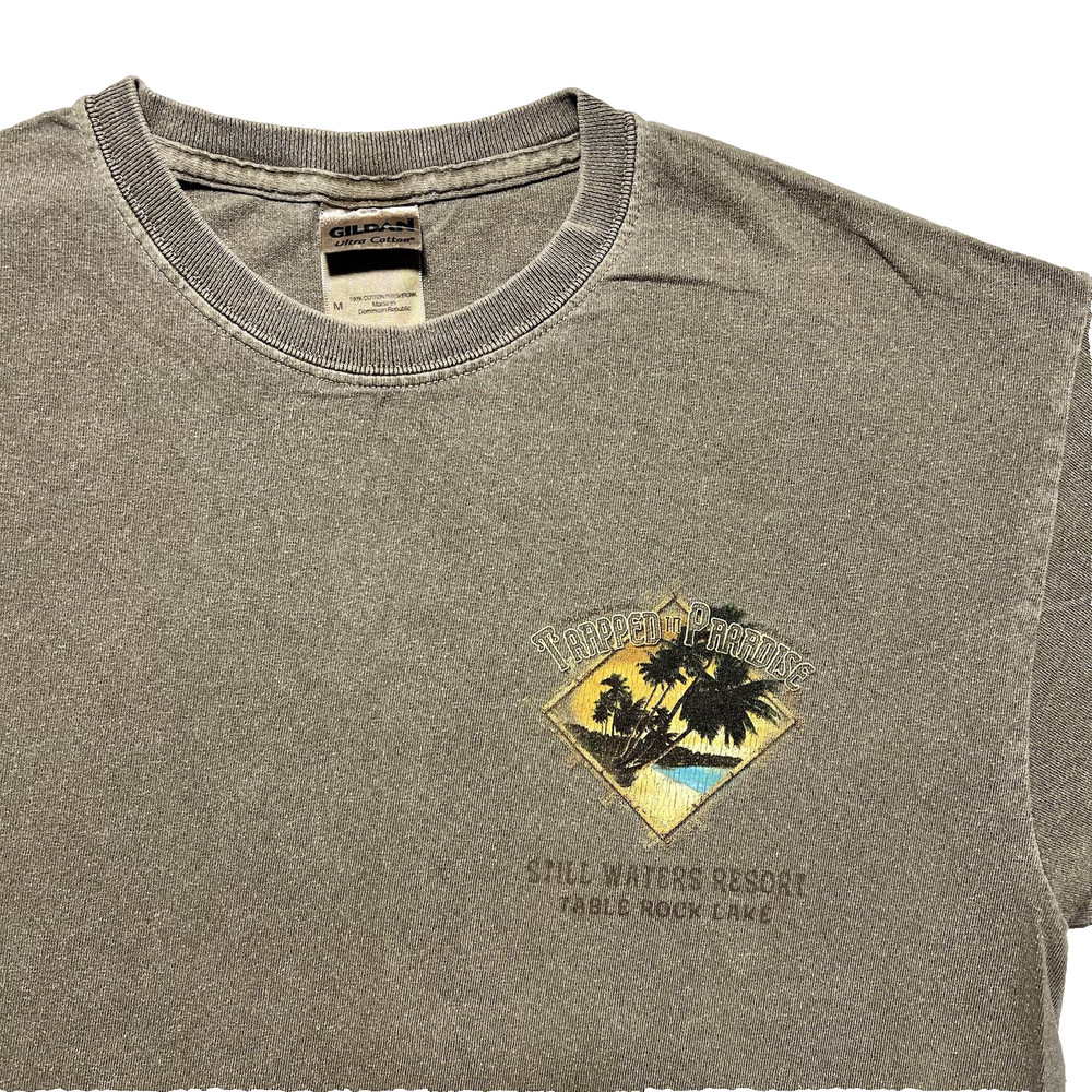 Still Waters Resort Table Rock Lake T Shirt Mens M Brown Trapped In Paradise