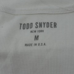 Todd Snyder Tank Top Mens m White Ribbed Tank Top KN1270422 Pima Cotton Modal
