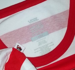 VANS x Where’s Waldo Ringer T-Shirt Red White Striped Pocket Collab Skate Tee LG