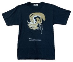 Japanese Zen Spiritual Training Meditation Zazen T-Shirt Size Large Black