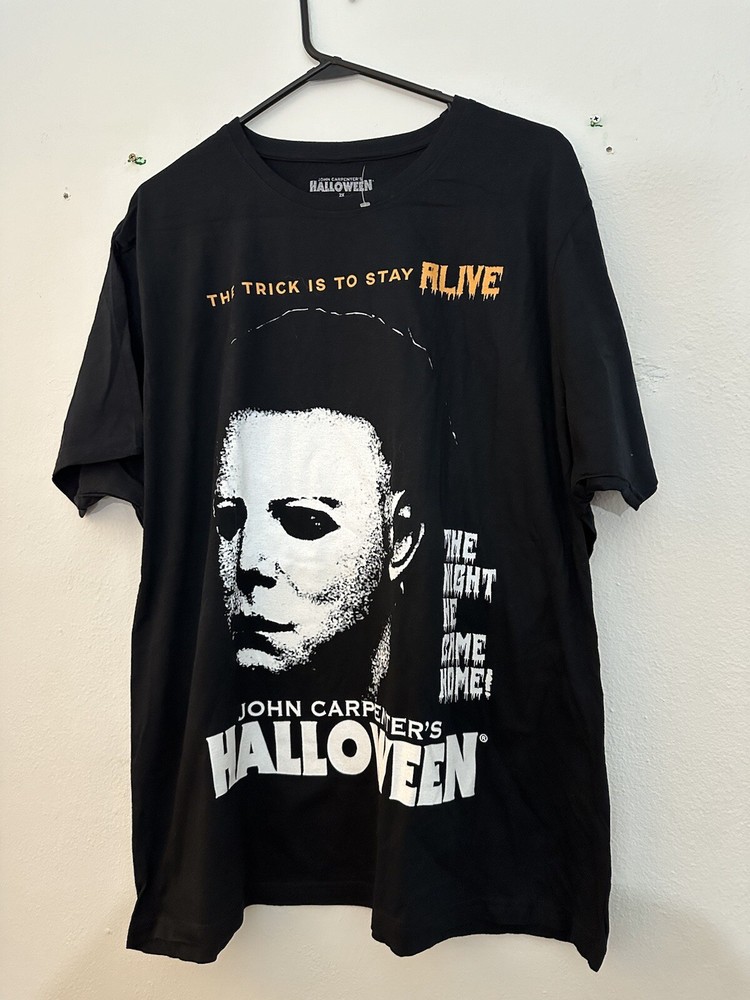 Halloween Michael Myers Men’s 2X T Shirt John Carpenter Night He Came Home NWOT
