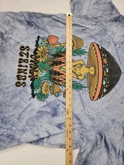 Billy Strings Tie Dye Mushroom Head Flower Pot T-shirt XL Grey Groovy IRREGULAR!
