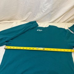 Carhartt Men’s Long Sleeve Logo Shirt Green Size M Loose Fit TK0231-W Workwear