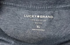 Lucky Brand Soft Navy “4-Leaf Clover” Graphic Tee- Men’s XL- NWOT