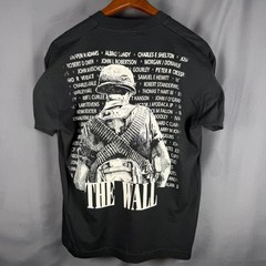 Vintage Single Stitch T Shirt XL POW MIA The Wall USA Military Veteran Black Tee
