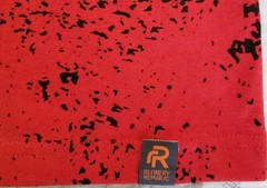 Refinery Republic Mens 4XL Shirt Red Luxury Embroidered Ink Blotch Graphic New 