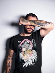 Angewomon T Shirt – 90s Anime Digimon Manga Cosplay Girl Kawaii Shirt Black