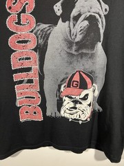 Vintage 1990 University of Georgia Bulldogs T Shirt Size XL UGA Made in USA Logo