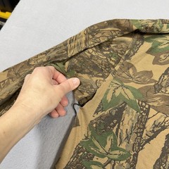 Vintage Ace Sportswear Shirt Mens 2XL Brown TreBark Camo Hunting Long Sleeve Tee