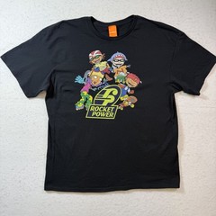 Vintage Rocket Power Nickelodeon T-Shirt Cartoon Skateboarding Surfing Size XL