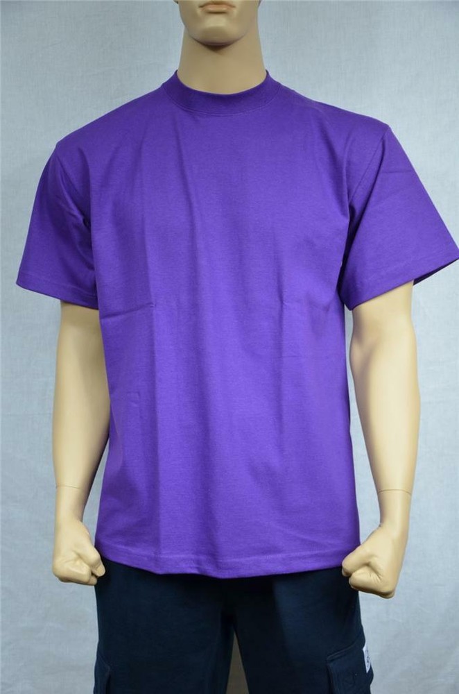 2 NEW SHAKA WEAR SUPER MAX HEAVY WEIGHT T-SHIRTS PURPLE TEE PLAIN S-5XLT