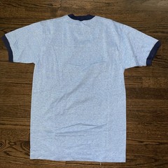 Vintage Men’s Blue Two Tone 60s/70s Towncraft Ringer T-Shirt Size Large