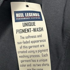REEL LEGENDS Pocket T-Shirt Large Dark Gray NWT Fish Fishing Marlin Deep Sea