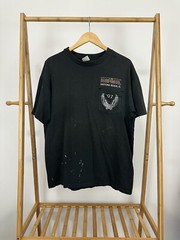 VTG 90s Bike Week Daytona Beach Wolf Moon Biker Motorcycle Faded Worn T-Shirt XL