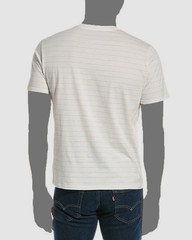 $145 Vince Men’s White Striped Cotton Longsleeve T-Shirt Size XL