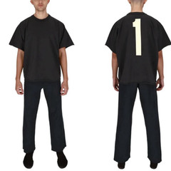 Yeezy Number 1 Box Tee Shirt Mens Black Large Sleeveless Kanye WestYZY