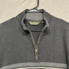EDDIE BAUER Half-Zip Knit Sweater (Thick) LT Cotton Grey 14003877