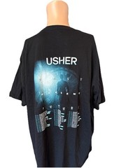 Usher Past Present Future Tour Black Shirt Size 2XL Mens Black & Pink