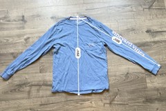 Vineyard Vines Women’s XS Blue Long Sleeve Crew Neck Pocket Tee Whale Logo