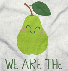 Fruit Humor Cute Funny Pun His Hers Couples Long Sleeve Tshirt for Men or Women