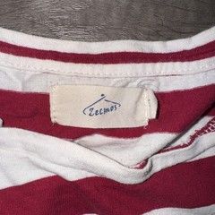 Zecmos Red White Striped T-Shirt Adult Men M Short Sleeve “Waldo”