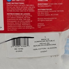 Hanes Men’s Tagless Tank Tops 4 Pack White Size L 42-44 Cool Comfort 100% Cotton