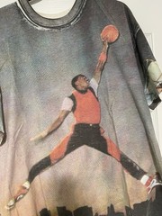 Vintage 2005 Nike Air Jordan 1 Skyline T-Shirt Bred Blacktoe XL 20th Anniversary