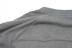The Normal Brand Henley Sweat Shirt Gray Long Sleeve Stretch Mens Size 2XL XXL