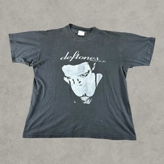 Vintage Deftones Shirt Men XL Black 90s Around The Fur Nu Metal Euro Band Tee