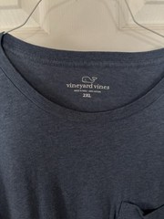 Vinyard Vines Long Sleeve with pocket Navy Blue Whale XXL