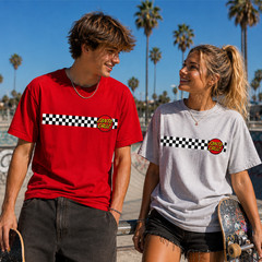 Santa Cruz Checkerboard Skate T Shirt Classic Skateboard Surf Streetwear