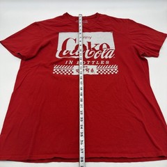 Coca Cola T-shirt Men XL Red Graphic Print Logo 100% Cotton.#46297